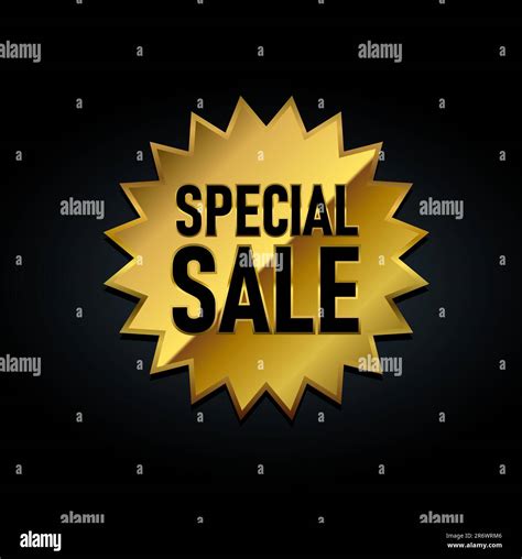 Special Sale Golden Badge Vector Illustration Stock Vector Image And Art