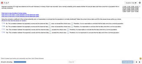 Solved Suppose A Sample Of O Rings Was Obtained And The Chegg