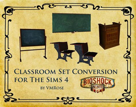 My Sims 4 Blog Bioshock Infinite Classroom Conversion By Rose