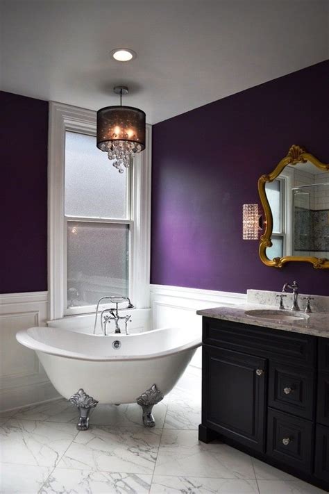 Whether sleek and minimal or bursting with colorful tiles, a curated modern. 30 Purple Primary Bathroom Ideas (Photos) | Purple ...