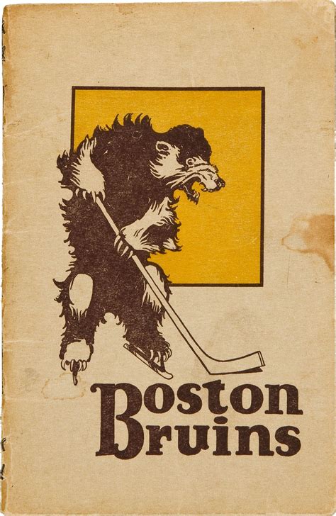 Vintage Boston Bruins Poster