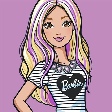 Barbie Official Art Cool Icons For Social Media Barbie Drawing Barbie Cartoon Barbie Printables
