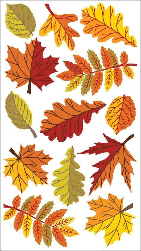 Sticko Stickers Fall Leaves