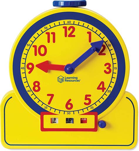 Learning Resources Primary Time Teacher 12 Hour Learning Clock Teaching Clocks For
