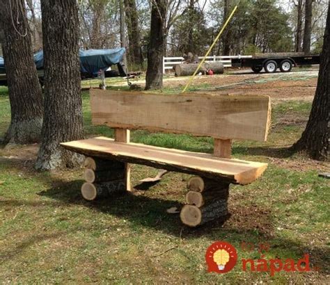 11 kreatívnych nápadov na krásne a netradičné lavičky z dreva do vašej záhrady