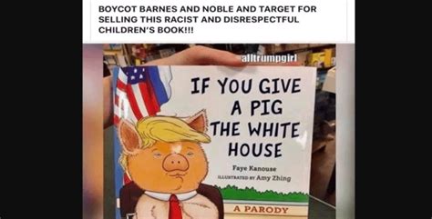 Pig In The White House Conservatives Rage At New Book Mocking Trump