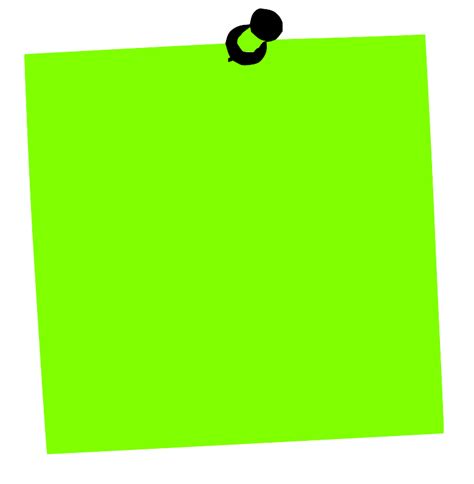 Post It Note Green Clip Art At Vector Clip Art Online