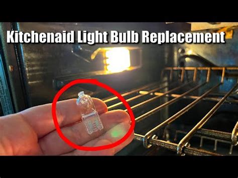 How To Change A Kitchenaid Oven Light Bulb In Minute Youtube