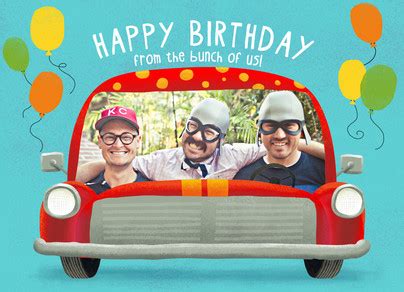 And in a chorus the pjo/hoo fandom sang brightly, happy birthday burdge! Birthday Clown Car from All of Us Happy Birthday Card | Cardstore