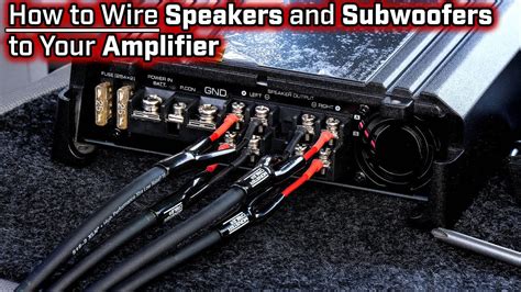 Wiring 4 Speakers To 2 Channel Amp