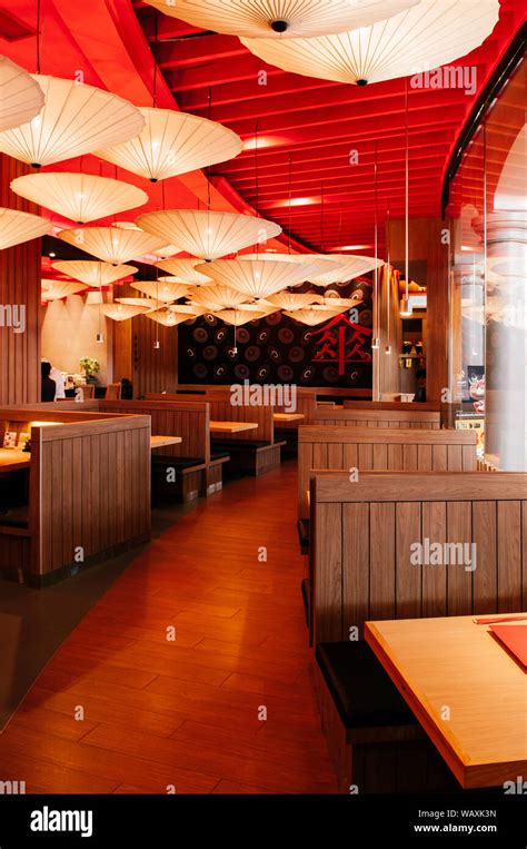 Japanese Restaurant Interior Hi Res Stock Photography And Images Alamy