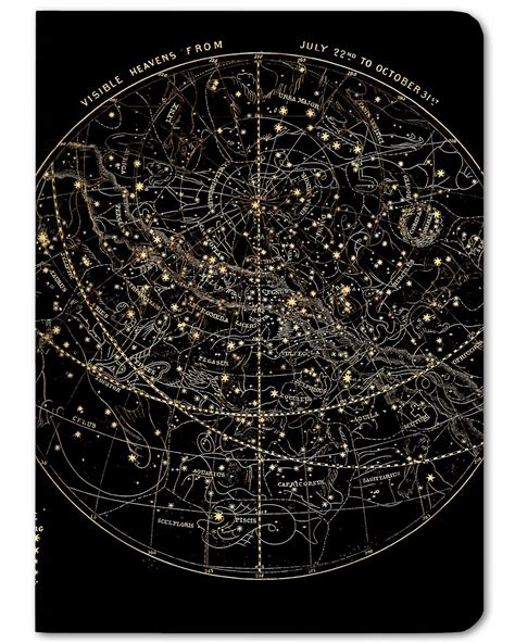 Star Chart Night Sky Mini Hardcover Notebook Star Chart Astronomy