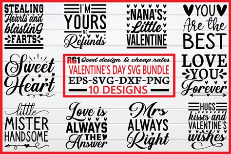 Valentines Day Svg Bundle Graphic By Rabiulgraphics1 · Creative Fabrica
