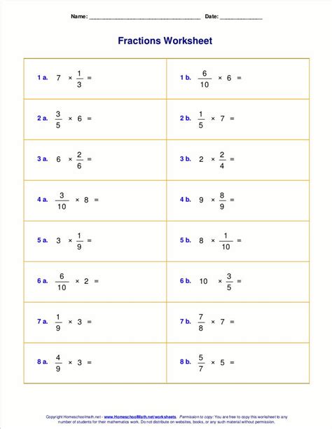 Multiplying And Dividing Rational Numbers Worksheets