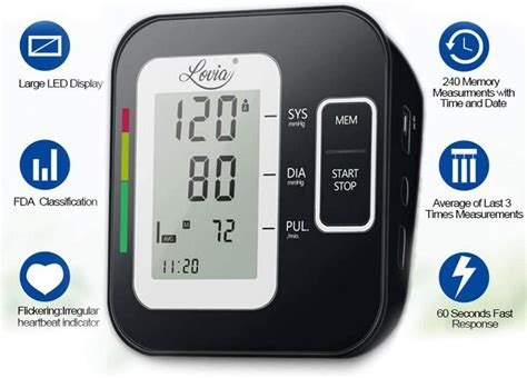 Blood Pressure Monitor For Upper Arm Lovia Accurate Automatic Digital