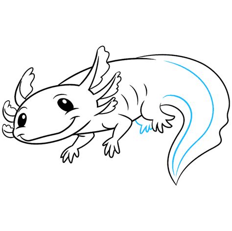 How To Draw An Axolotl Really Easy Drawing Tutorial