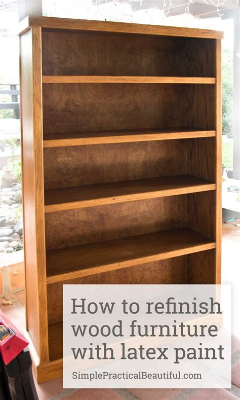 Refinishing a Wood Bookcase - Simple Practical Beautiful