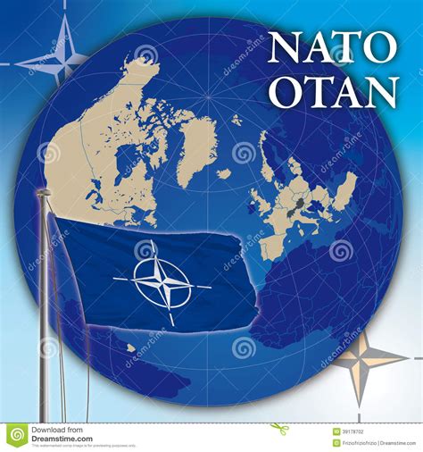The new standard has been agreed recently by nato nations in stanag 2019 edition 4. Nato flag and map stock illustration. Illustration of ...