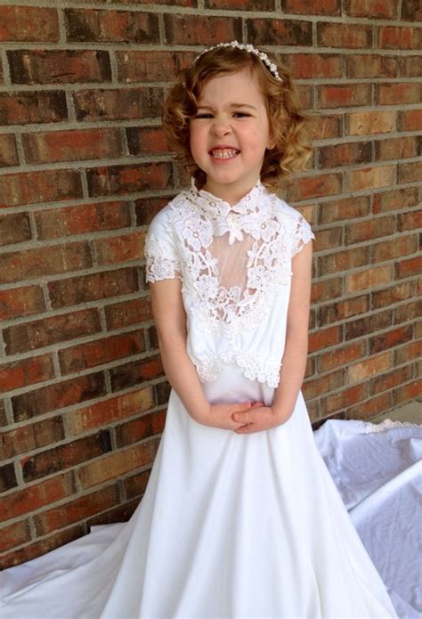 granddaughter wearing grandmother s wedding dress flower girl dresses dresses wedding dresses