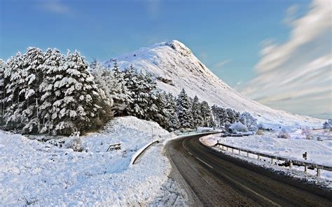High Quality Picture Of Road Winter Photo Of Landscape