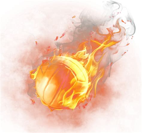 Download High Quality Basketball Transparent Flame Transparent Png