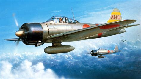 Japan World War Ii Zero Mitsubishi Airplane Military Military