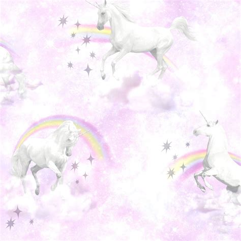 I Love Wallpaper Unicorn Childrens Wallpaper Pink Purple 50180