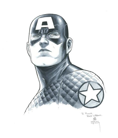 Jim Cheung Ultimate Captain America In Ronald As Commissions Comic