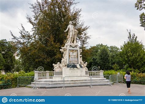 The Statue Of Famous Composer Wolfgang Amadeus Mozart In