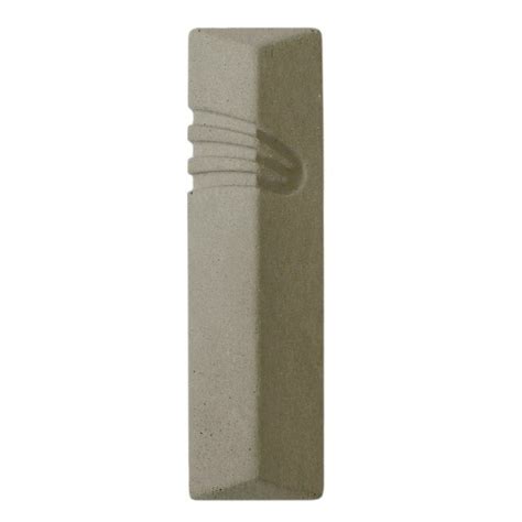 Mezuzah From Grey Concrete With Modern Hebrew Letter Shin By Cemment