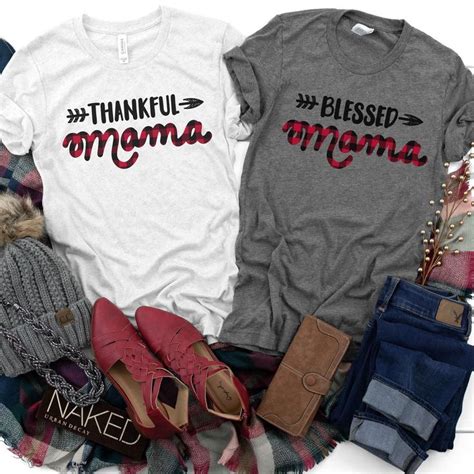 plaid mama tees 3 styles with images mama tee fall jeans