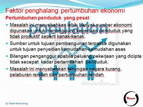 Pengertian pertumbuhan ekonomi adalah perkembangan kegiatan yang menyebabkan adanya peningkatan jumlah produksi barang dan jasa di suatu negara. Makroekonomi: Faktor yang menghalang pertumbuhan ekonomi