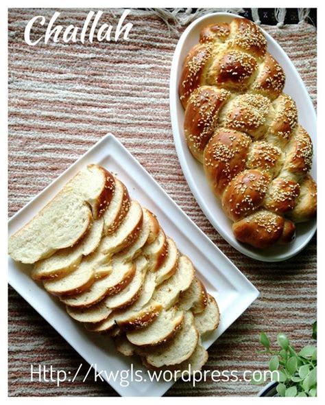 To braid your challah, divide the dough into two balls. 4 Strands Braided Jewish Bread-Challah (犹太辫子面包） | Challah, Food to make, Jewish bread