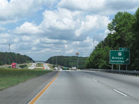 Georgia Interstate 20 Eastbound Cross Country Roads