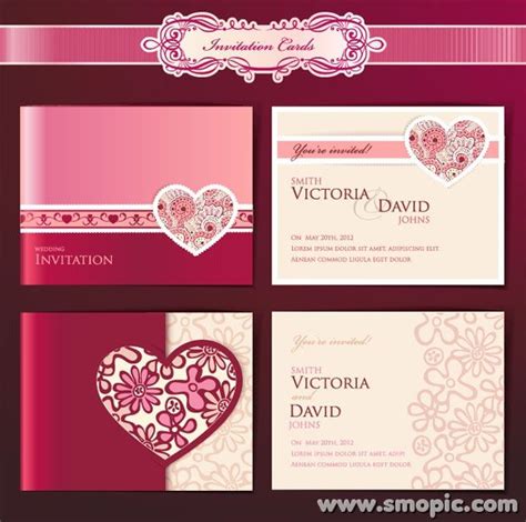 Dream Angels Wedding Invitation Card Cover Background