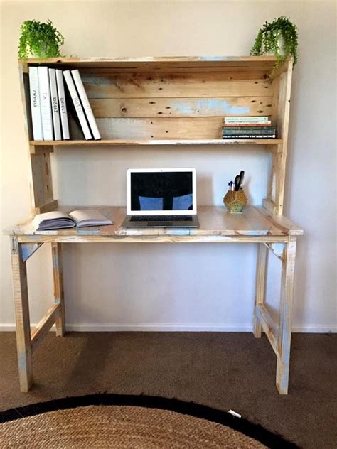 Computer desks are usually writing height, with a keyboard tray at arm level. DIY Computer Desk Ideas Space Saving (Awesome Picture)