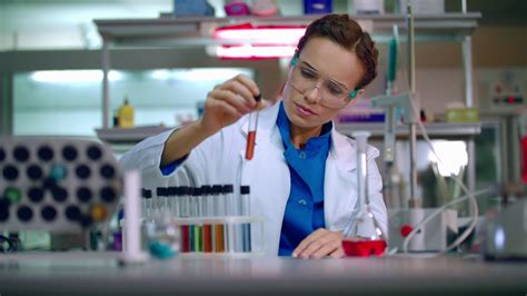 Medical Scientist Working In Laboratory Woman Scientist Medical