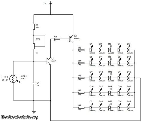 The application of solar powered led street lighting. Auto Intensity Control of High Powered LED Lights Circuit | Power led, Circuit diagram ...