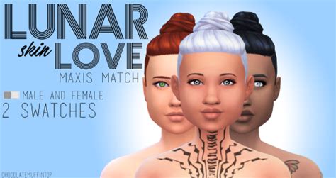 My Sims 4 Blog Lunar Love Maxis Match Skin For Males And