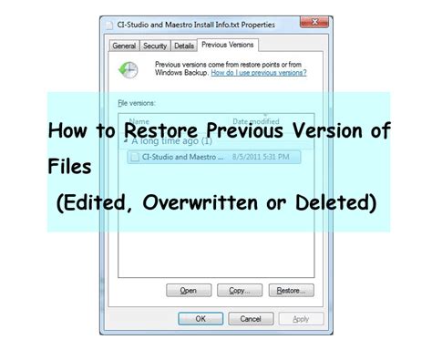 How To Restore Previous Version Of Files 4 Ways