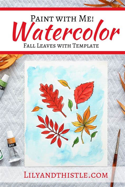 How To Watercolor Paint Fall Leaves Tutorial For Beginners In 2020
