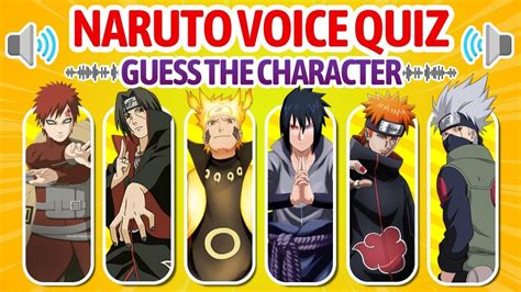 Naruto Voice Quiz 🗣️🍜🦊 Guess The Narutonaruto Shippuden Character I