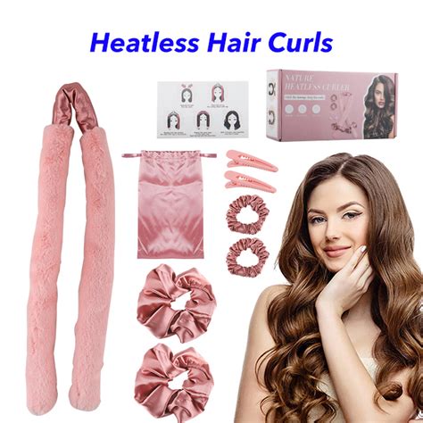 Upgraded Hair Rollers Mulberry Silk Heatless Hair Curler Set Silk Curls