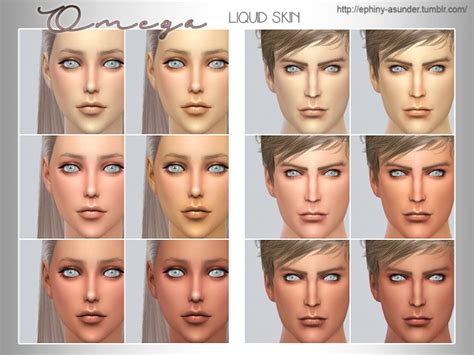 Omega Liquid Skin V1 And V2 10 By Myobi At Simsworkshop Sims 4 Updates