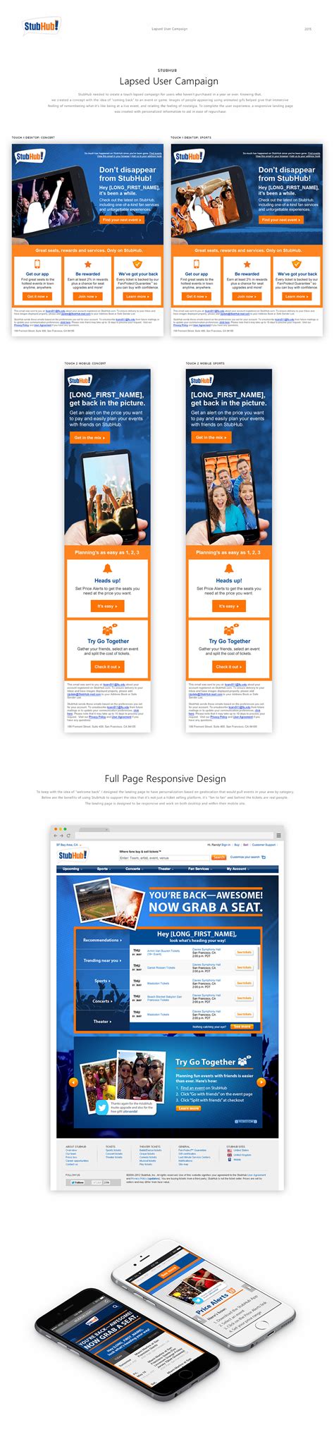 StubHub Lapsed Campaign on Behance