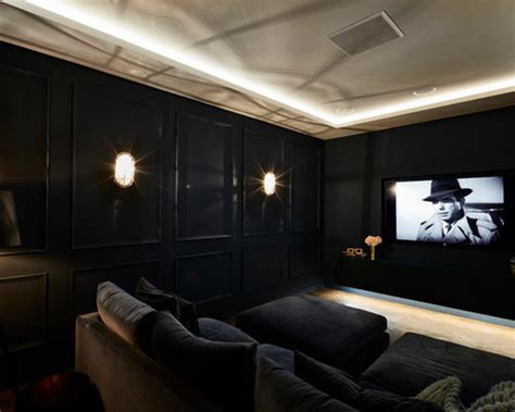 Lets discuss about various types of room heaters available. Industrial London Home Theater Design Ideas, Remodels ...