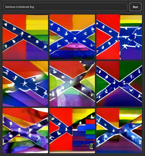 Rainbow Confederate Flag R Dallemini