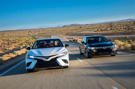 The accord 2.0t sport with the manual transmission returns an epa estimated 22 miles per gallon in the city and 32 mpg on the highway. 2018 Toyota Camry XSE V-6 vs. 2018 Honda Accord Touring 2 ...