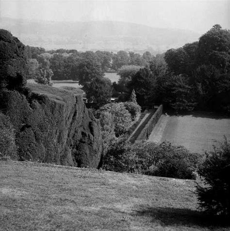 Photograph Of The Gardens At Powis Castle Montgomery‘ John Piper C1930s1980s ‘ John Piper