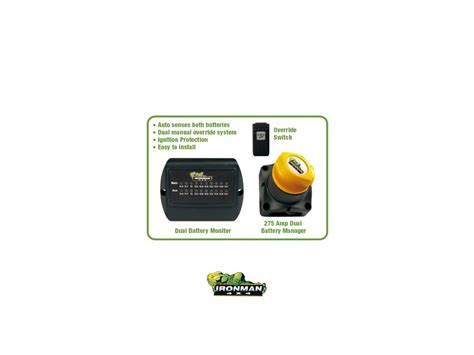 Dual Battery Kit 275 Amp Motorizovaný Vrátane Monitoru A Nastav